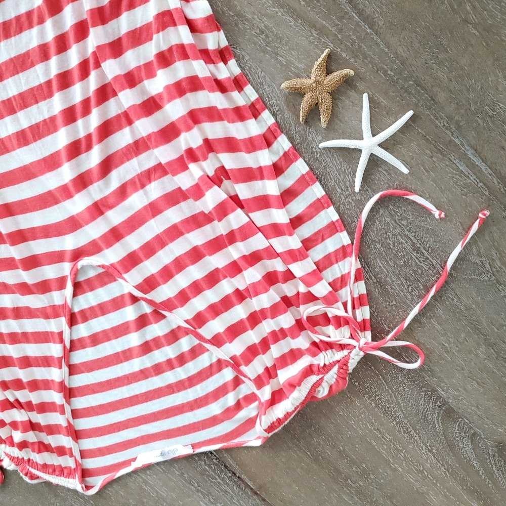 Ella Moss Striped Swim Beach Cover-up Women's Size Small - Picture 5 of 15